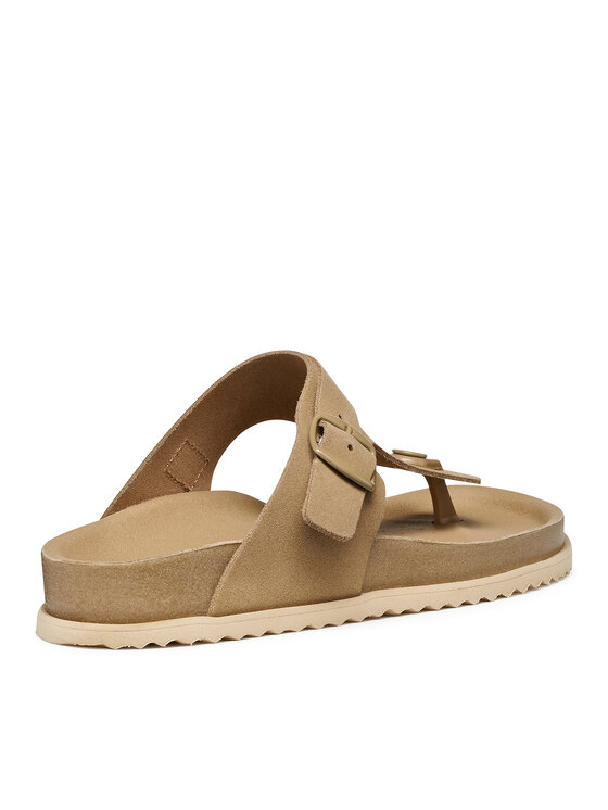 Geox Čības uz pirksta Geox D Sandybett D558RB 00022 C6738 Bēšs