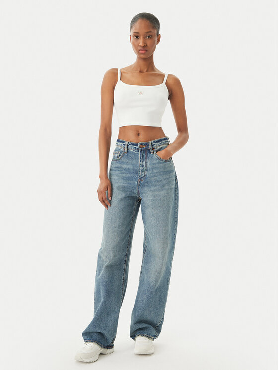 Calvin Klein Jeans Calvin Klein Jeans Top LV047F221G Blanco Slim Fit