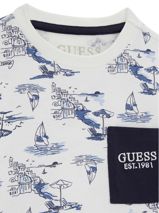 Guess Guess Футболка N6GI03 K8HM4 Білий Regular Fit