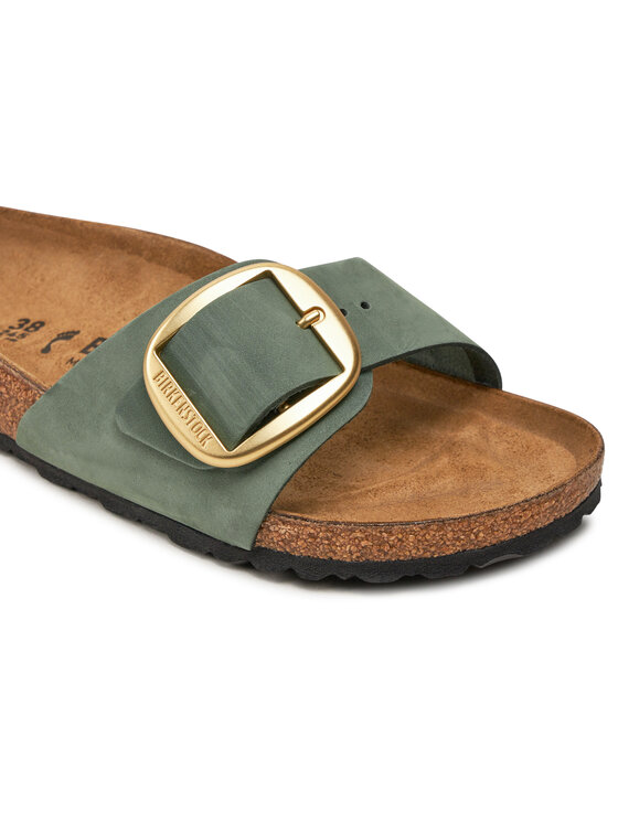 Birkenstock Šlepetės Birkenstock Madrid Big Buckle Lenb 1028553 Žalia