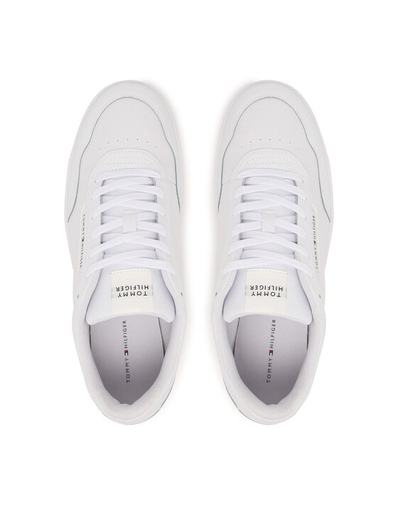 Tommy Hilfiger Sneakers Tommy Hilfiger Th Basket Core Leather FM0FM05927 Alb