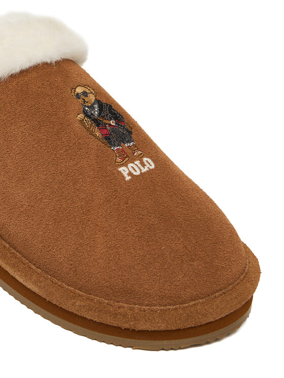 Polo Ralph Lauren Тапочки Polo Ralph Lauren Kaylgh Scf B 842P03594001 Коричневий