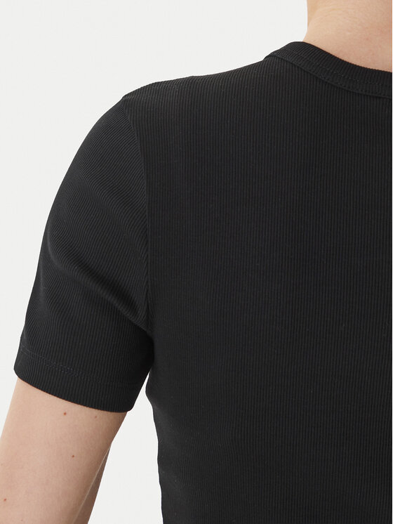 ONLY ONLY Camiseta Val 15339774 Negro Slim Fit