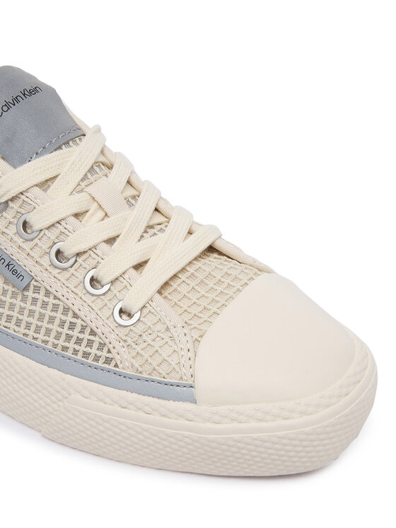 Calvin Klein Sportbačiai Calvin Klein Vulc Laceup Low Raffia HW0HW03082 Smėlio