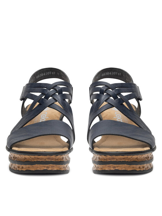 Rieker Sandali Rieker 68179-14 Mornarsko modra