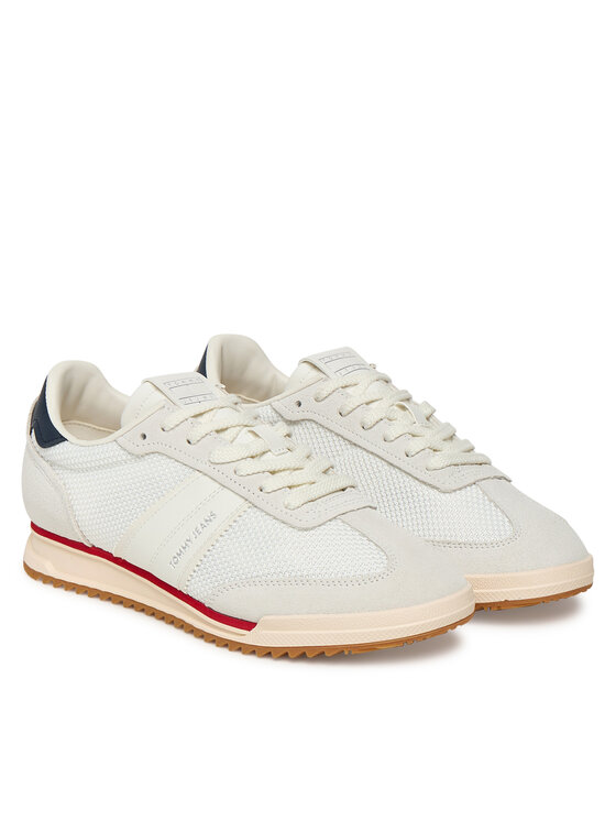 Tommy Jeans Snīkeri Tommy Jeans Tjw Low Profile Runner EN0EN02862 Écru