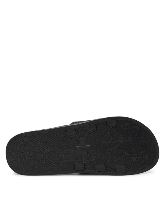 Calvin Klein Jeans Παντόφλες Calvin Klein Jeans Slide Rubber Neoprene Text YM0YM01234 Μαύρο