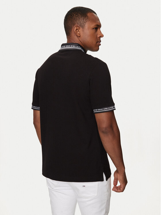 Versace Jeans Couture Versace Jeans Couture Поло 76GAGT09 Чорний Regular Fit