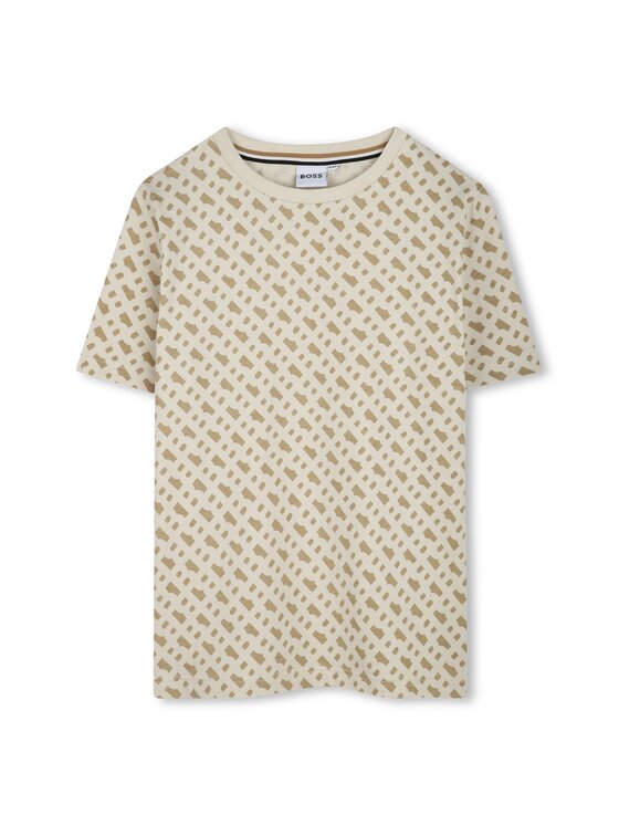 BOSS BOSS Футболка J52047 D Бежевий Slim Fit