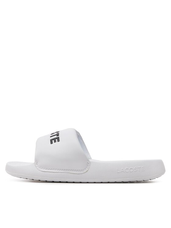 Lacoste Nazouváky Lacoste Serve Slide 1.0 747CFA0032 Bílá