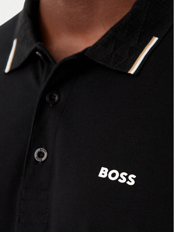 BOSS BOSS Поло Swing Paddy 50564779 Чорний Regular Fit