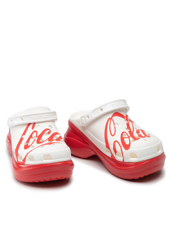 Crocs Šľapky Crocs Coca-Cola X Crocs Classic Bae Clog 207234 Biela