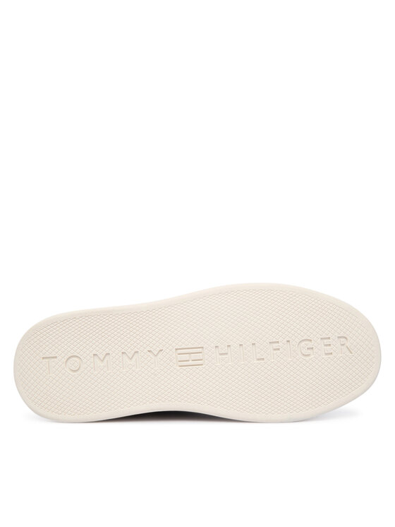 Tommy Hilfiger Сникърси Tommy Hilfiger Icon Court Light Weight Shinny FW0FW08949 Черен
