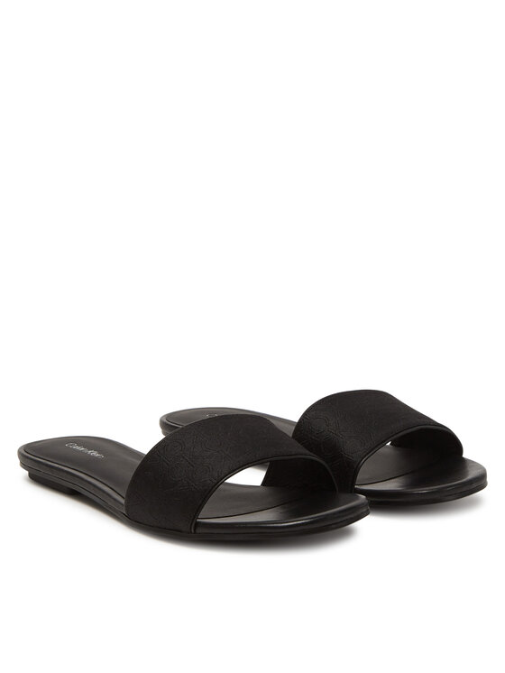 Calvin Klein Chanclas Calvin Klein Flat Slide Jacq HW0HW02389 Negro