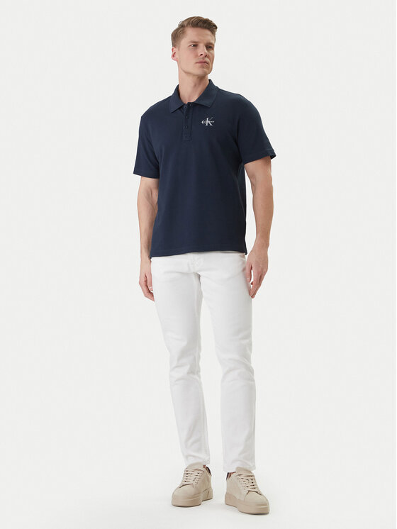 Calvin Klein Jeans Calvin Klein Jeans Polo Easy Monologo LV04RF209G Azul marino Regular Fit