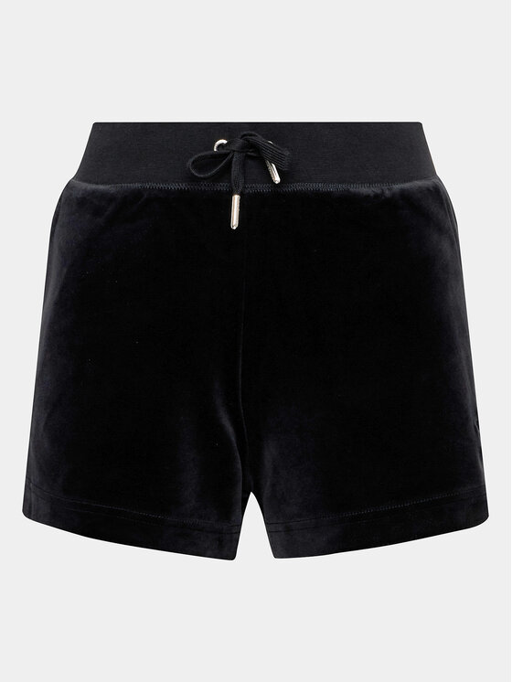 Juicy Couture Juicy Couture Pantalones cortos deportivos Eve JCCH221001 Negro Regular Fit