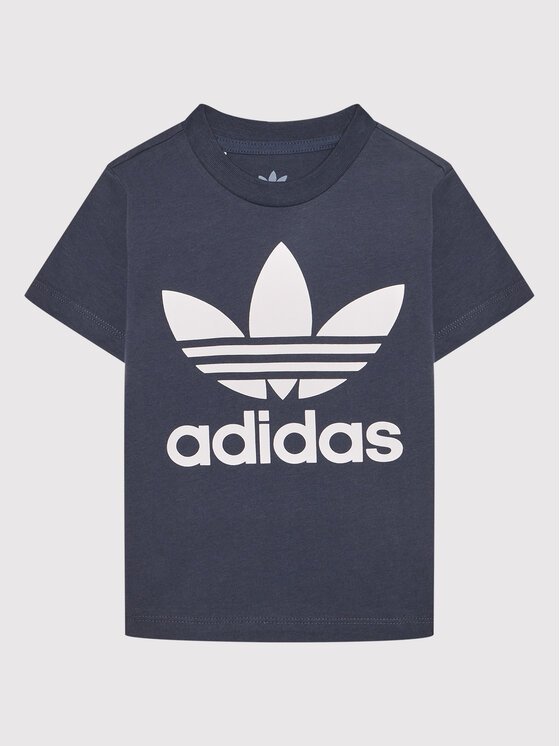 adidas adidas Футболка Trefoil HE2190 Cиній Regular Fit