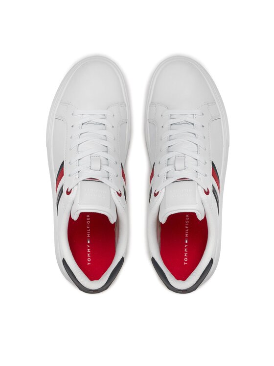 Tommy Hilfiger Сникърси Tommy Hilfiger Essential Leather Cupsole FM0FM04921 Бял