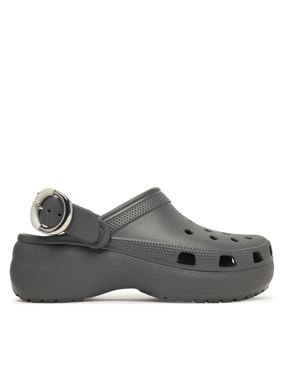 Crocs Шльопанці Crocs Classic Platform Buckle Clog 213230 Сірий