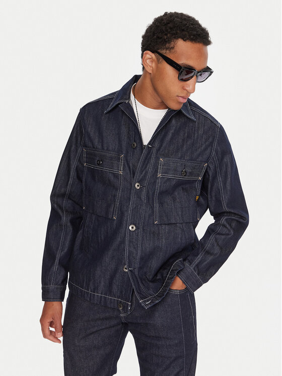 G-STAR G-Star Raw Джинсова сорочка Mosa D26462-D577 Cиній Relaxed Fit