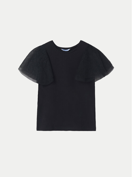 Mayoral Mayoral Majica 6022 Črna Regular Fit