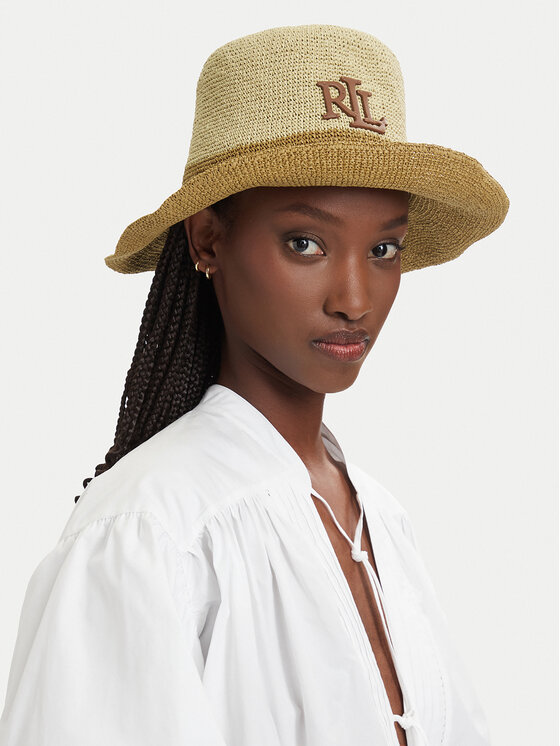 LAUREN RALPH LAUREN Klobouk LAUREN RALPH LAUREN 454P14399002 Tmavě béžová