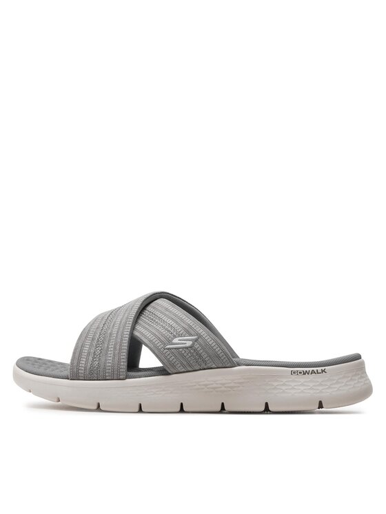 Skechers Klapki Skechers Go Walk Flex Sandal-Impressed 141420/GRY Szary