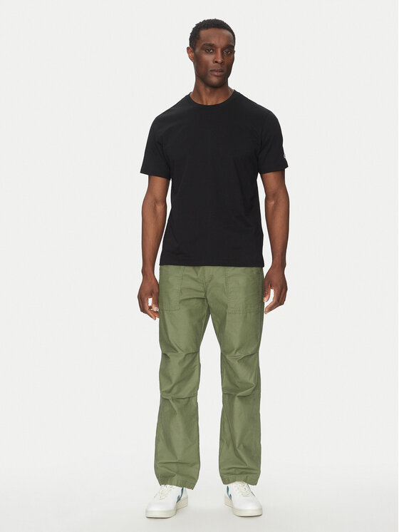 Champion Champion Футболка 220761 Чорний Loose Fit