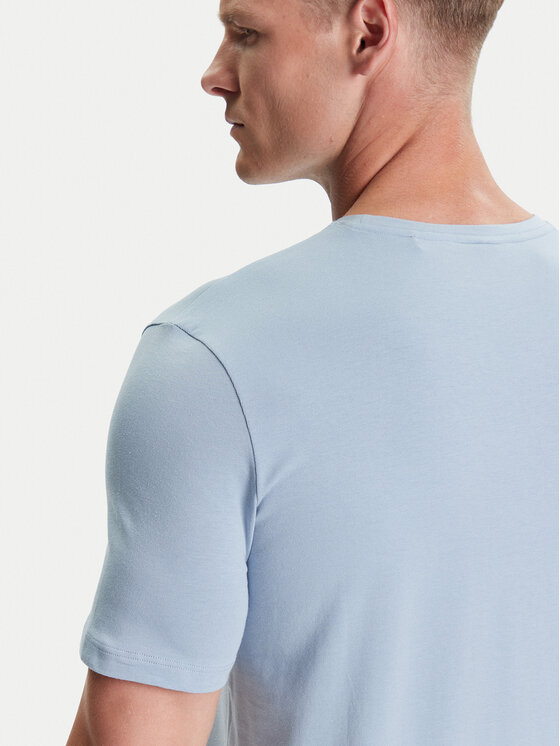 BOSS BOSS Camiseta Mix&Match 50515312 Celeste Regular Fit