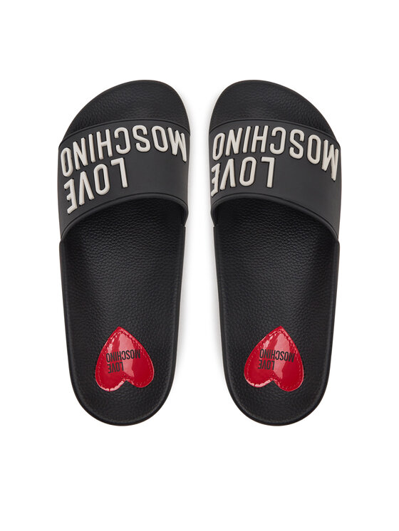 LOVE MOSCHINO Klapki LOVE MOSCHINO JA28052G1MI14000 Czarny