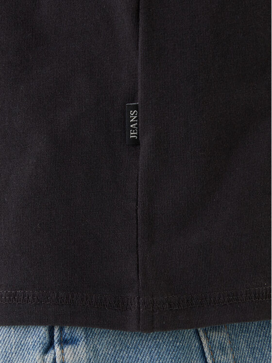 Guess Jeans Guess Jeans Trikó M6GPB2 K8FQ4 Fekete Regular Fit