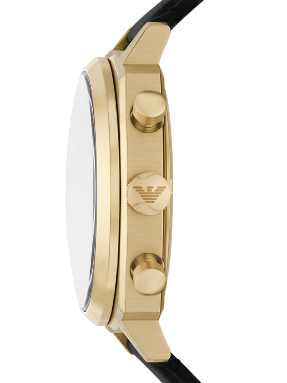 Emporio Armani Ročna ura Emporio Armani Carlo AR11690 Črna