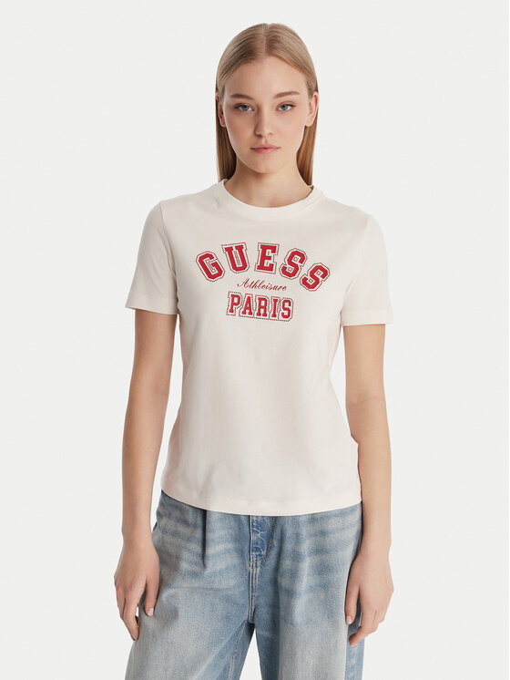 Guess Guess Camiseta V6RI15 J1314 Blanco Regular Fit