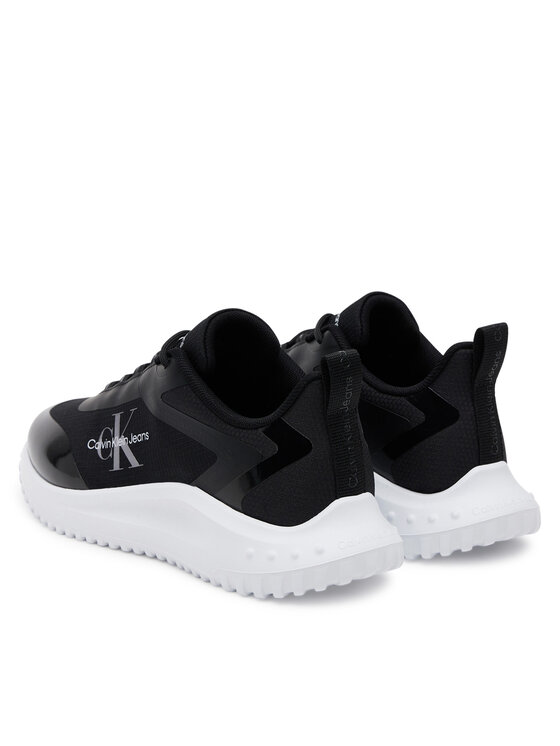 Calvin Klein Jeans Sneakersy Calvin Klein Jeans Eva Runner Low Lace Mix Ml Wn YW0YW01442 Čierna