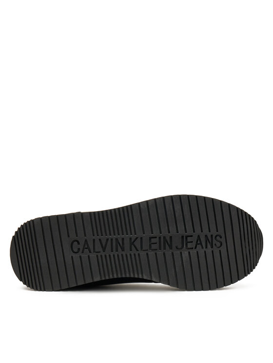 Calvin Klein Jeans Sneakersy Calvin Klein Jeans Runner Laceup Low Mix Mg YW0YW01798 Čierna