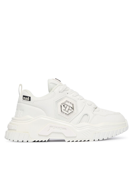 PHILIPP PLEIN Снікерcи PHILIPP PLEIN New Predator FAES USC0837 PTE003N Білий