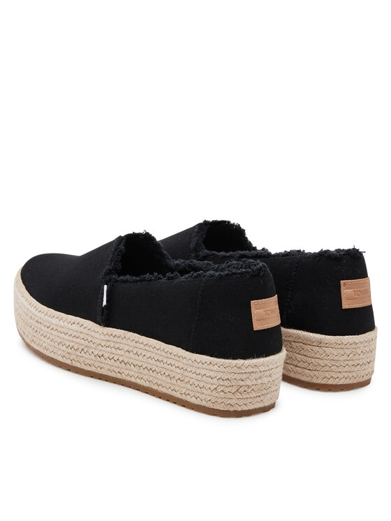 Toms Еспадрильї Toms Valencia 10019795 Чорний
