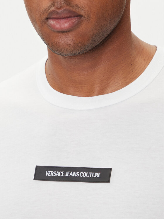 Versace Jeans Couture Versace Jeans Couture Camiseta 79GAHT06 CJ00T Blanco Regular Fit