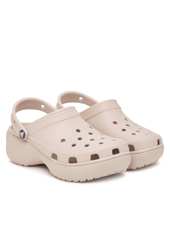 Crocs Pantoletten Crocs Classic Platform Clog 206750 Beige