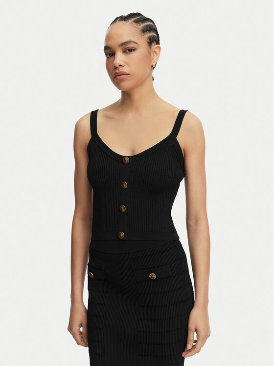 Guess Guess Топ W5YR10 Z0130 Чорний Regular Fit