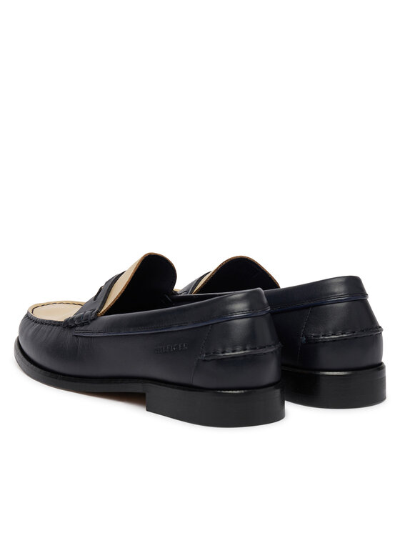 Tommy Hilfiger Mokasini Tommy Hilfiger Penny Crust FM0FM05836 Mornarsko modra