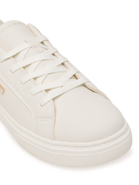 Tommy Hilfiger Sneakersy Tommy Hilfiger Low Cut Lace-Up T3A9-34248-1355 D Bílá