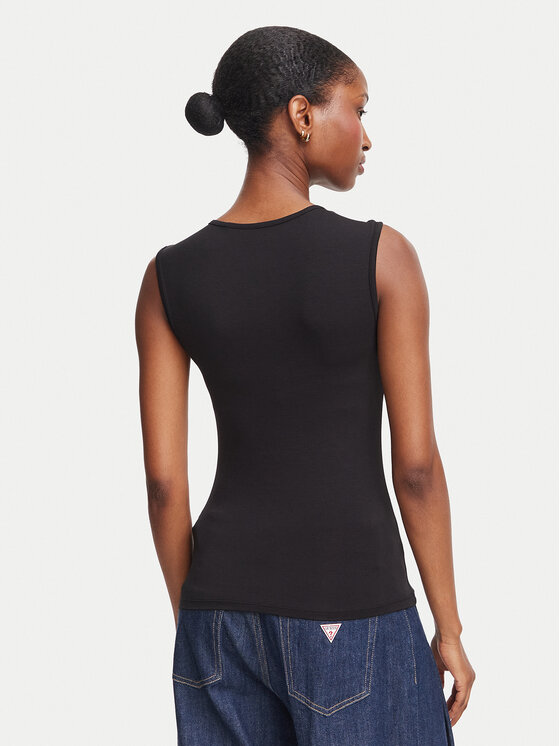Guess Guess Top W6YP17 K3881 Negro Regular Fit