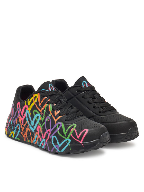 Skechers Снікерcи Skechers Uno Lite-Spread The Love 314064L/BKMT Чорний