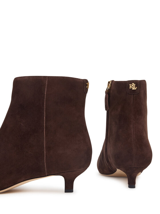 LAUREN RALPH LAUREN Botki LAUREN RALPH LAUREN Frncsa Bt Hl Bo Bte 802P15722002 Brązowy