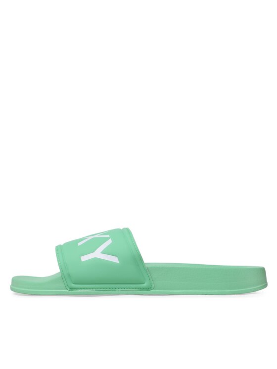 Roxy Klapki Roxy ARJL100679 Zielony