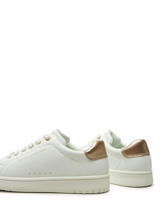 Tommy Hilfiger Sneakersy Tommy Hilfiger Low Cut Lace-Up Sneaker T3A9-33736-1355 S Biały