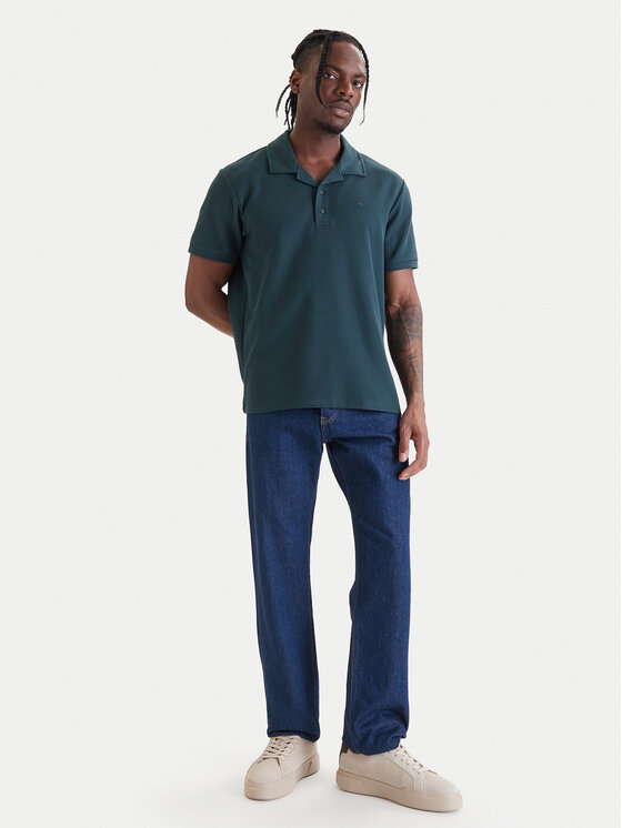 Calvin Klein Jeans Calvin Klein Jeans Polo Easy Micro Waffle LV04RF205G Verde Regular Fit