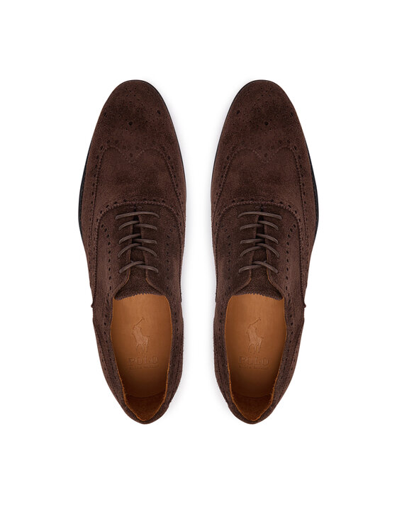 Polo Ralph Lauren Pantofi Polo Ralph Lauren Owen Wingtip 811P15884001 Maro închis