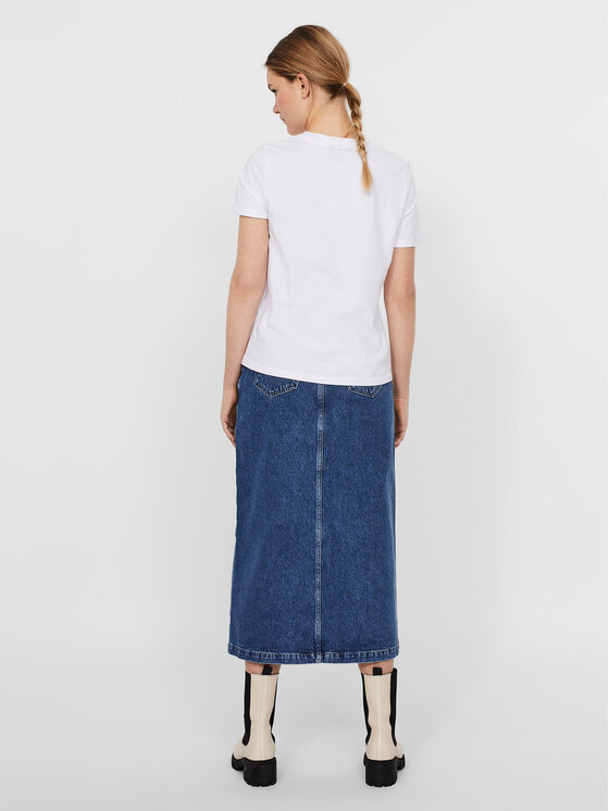 Vero Moda Vero Moda Majica Paula 10243889 Bela Regular Fit